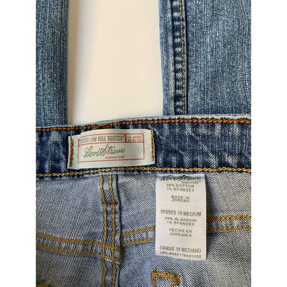 Vintage LEVI'S Low Rise Light Wash Cotton Bootcut Jean's Women's Size 10 Medium - Picture 9 of 10